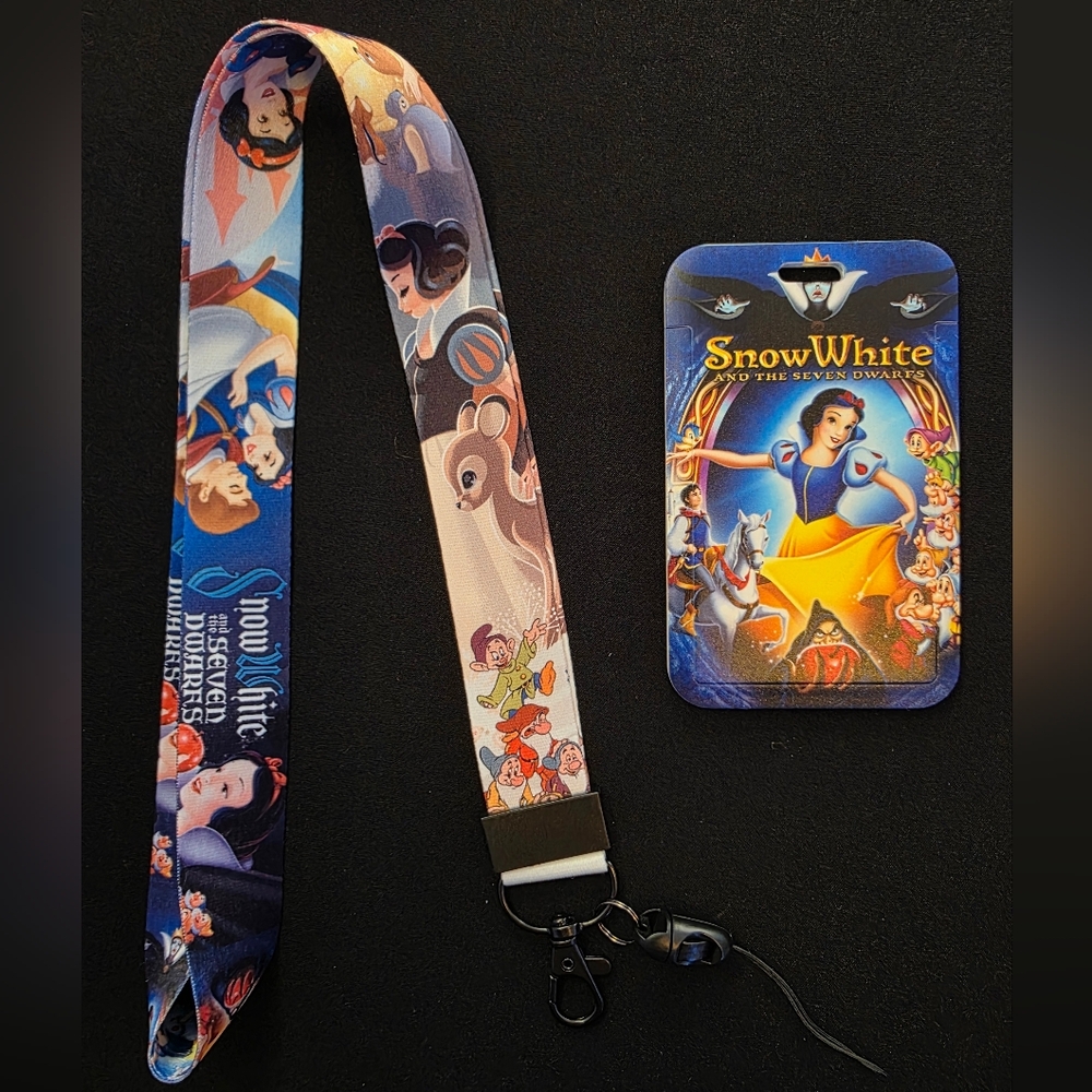 Snow White ID Cardholder And Lanyard Set - 8th Design